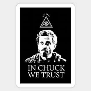 In Chuck, We Trust Sticker